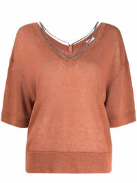 Brunello Cucinelli Metallic-Trim Jumper