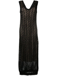 Brunello Cucinelli Open-Knit Maxi Dress