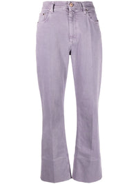 Brunello Cucinelli Pressed-Crease Loose-Fit Jeans