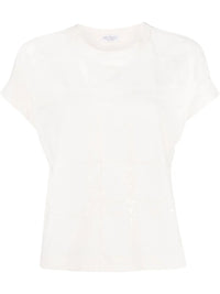 Brunello Cucinelli Tonal Check T-Shirt