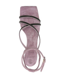 Brunello Cucinelli Mid-Heel Strap Sandals