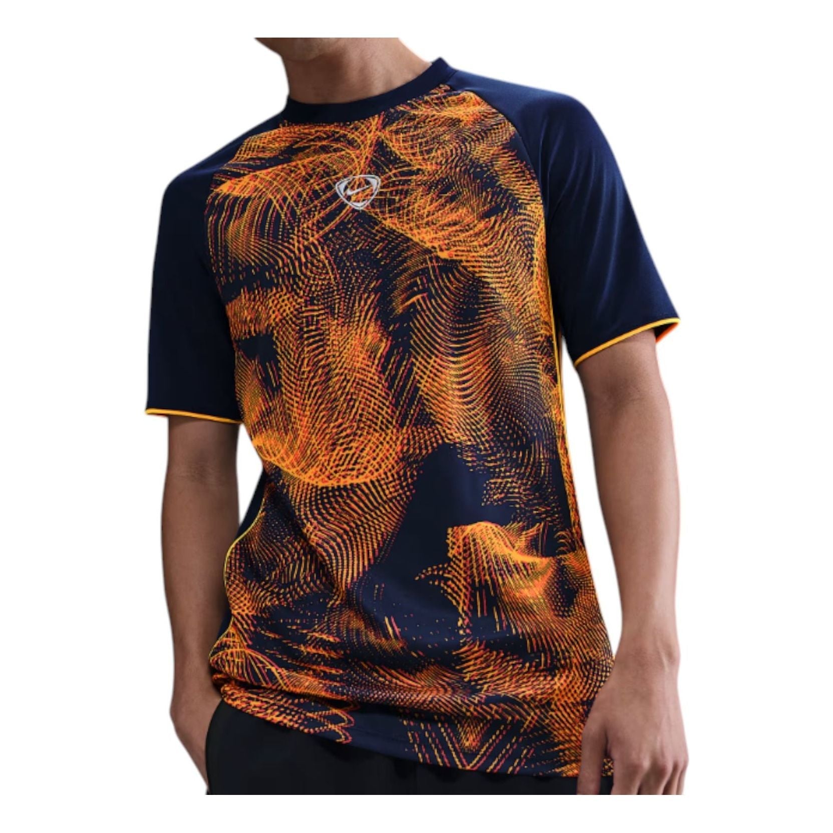 Nike Academy+ Dri-Fit Short-Sleeve Soccer Top 'Laser Orange Blue Void' HV1825-494