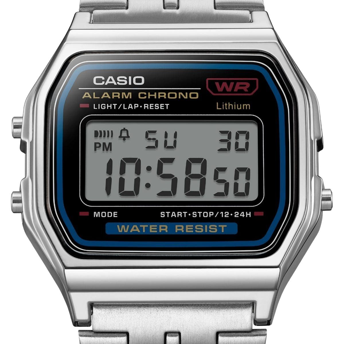 CASIO Vintage A159 Series 'Silver Black' A159WE-1
