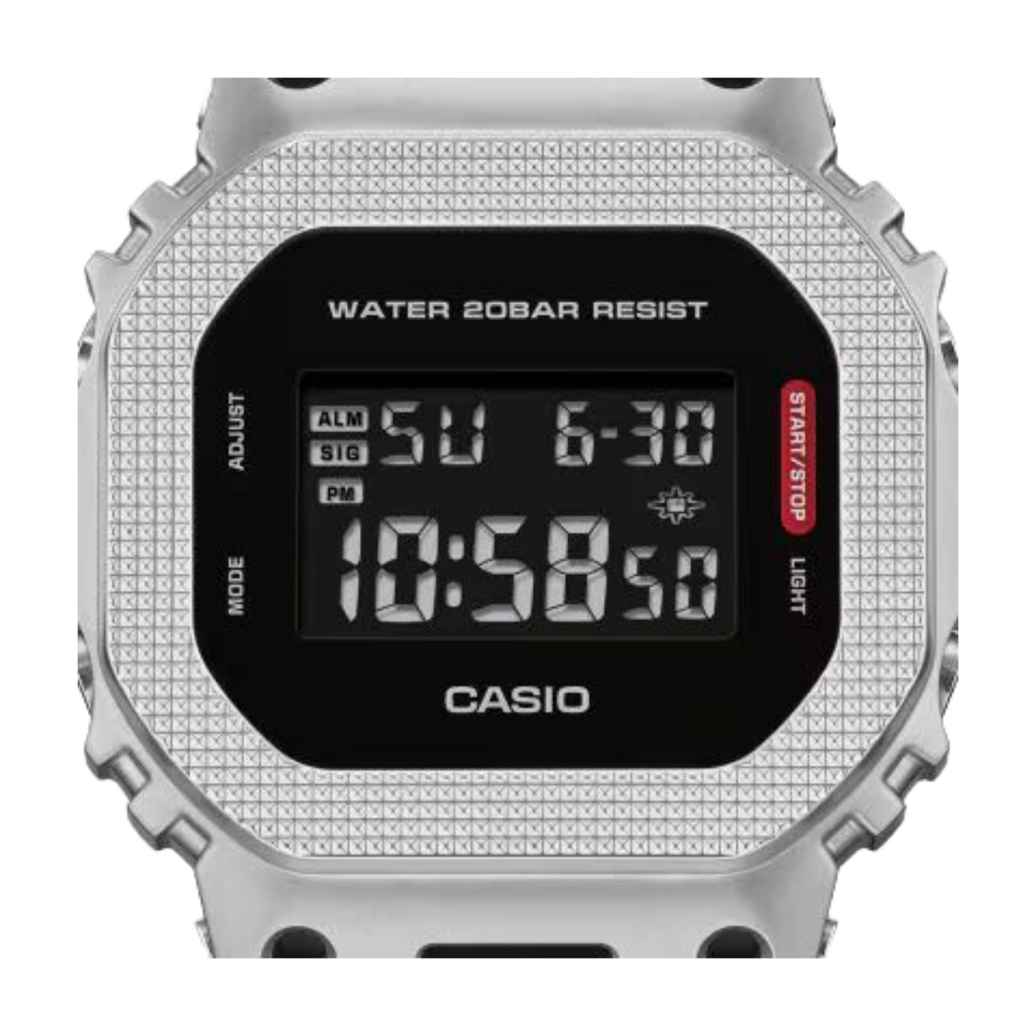 Casio G-STEEL Digital GM5600 Series 'Silver Black' GM5600M-1