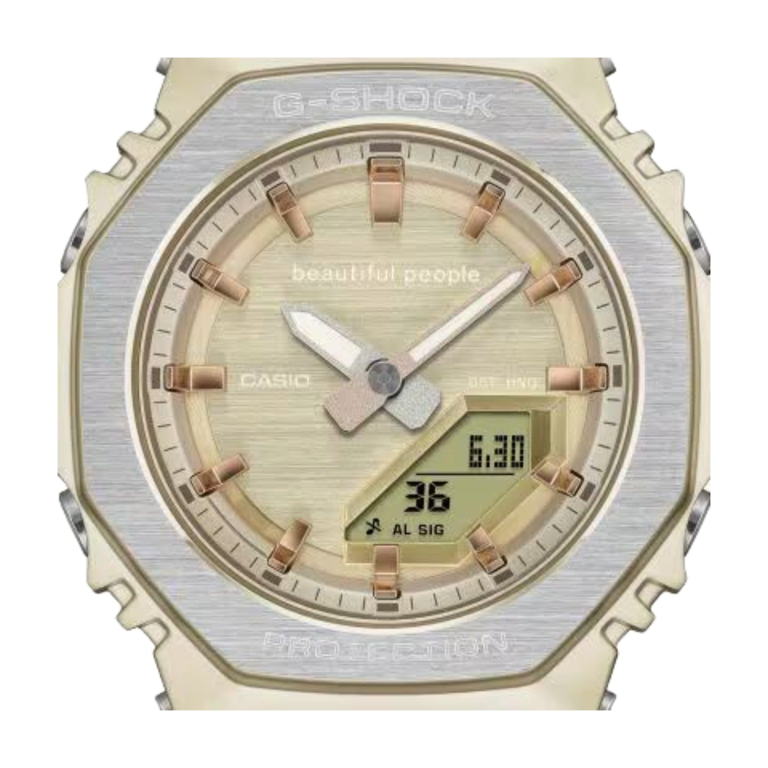 CASIO x Beautiful People G-Shock GM-S2110 Series Analog-Digital 'Gold Brown' GM-S2110BP-5A