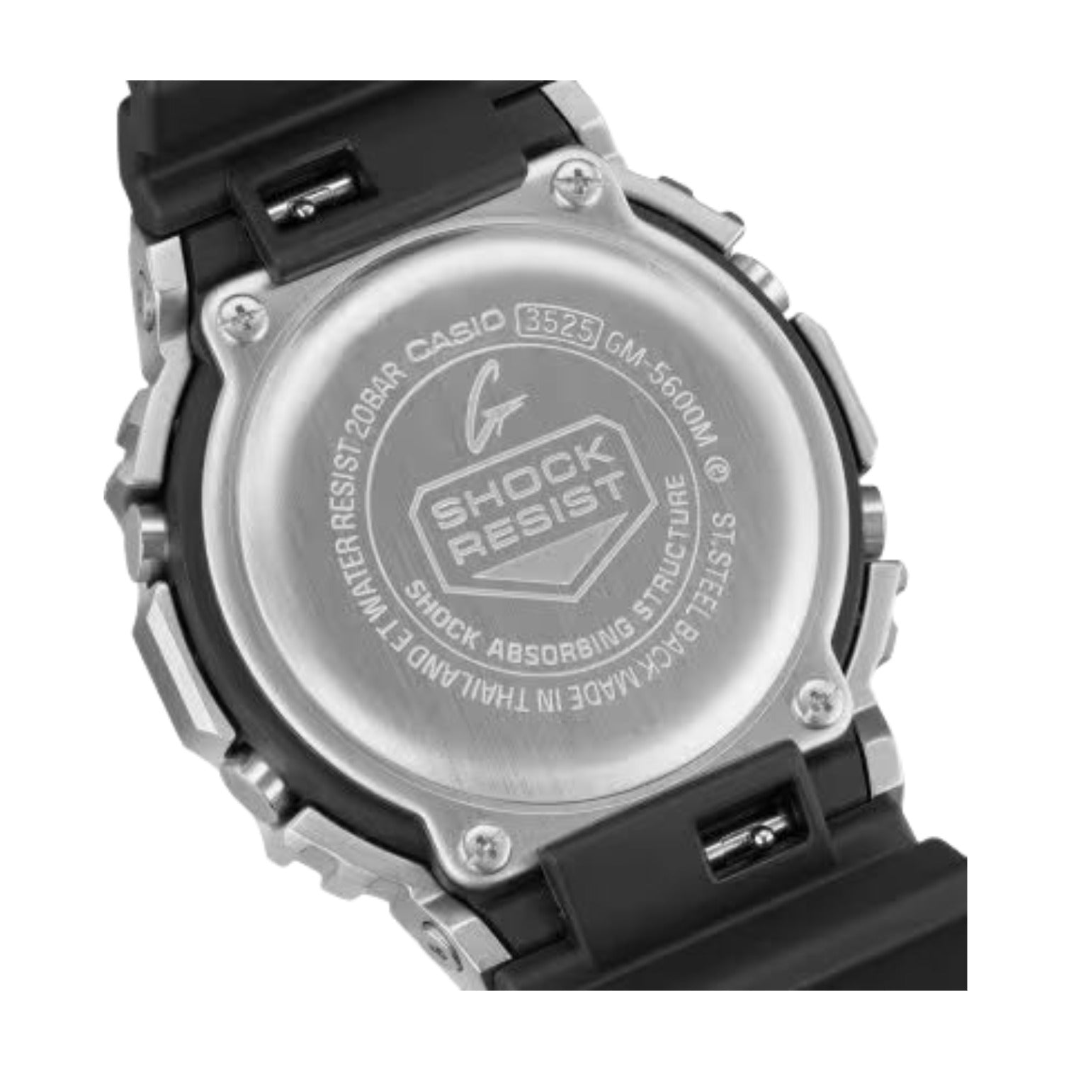 Casio G-STEEL Digital GM5600 Series 'Silver Black' GM5600M-1