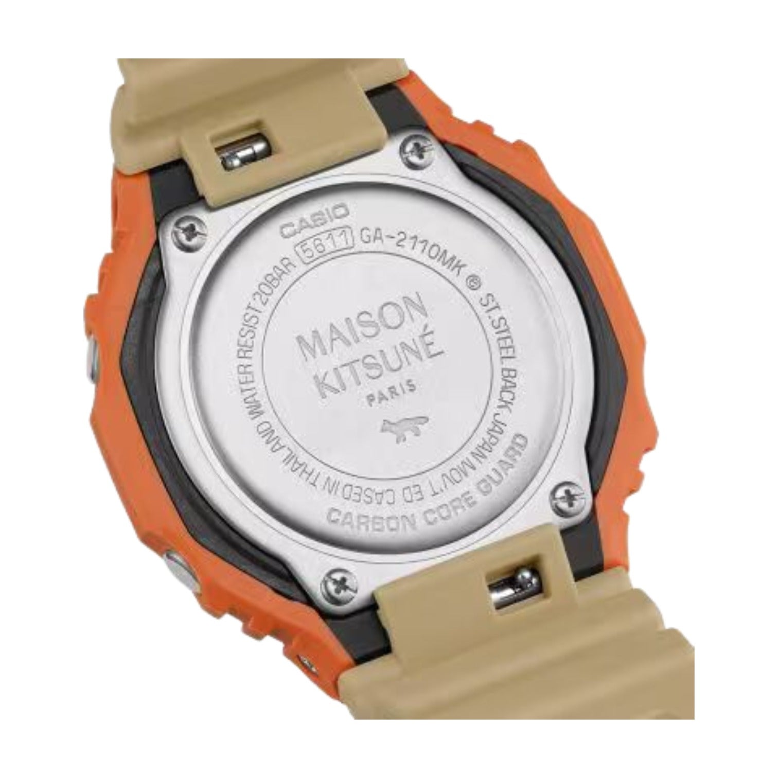 CASIO x Maison Kitsuné G-SHOCK 2100 Series 'Orange' GA2110MK-5A