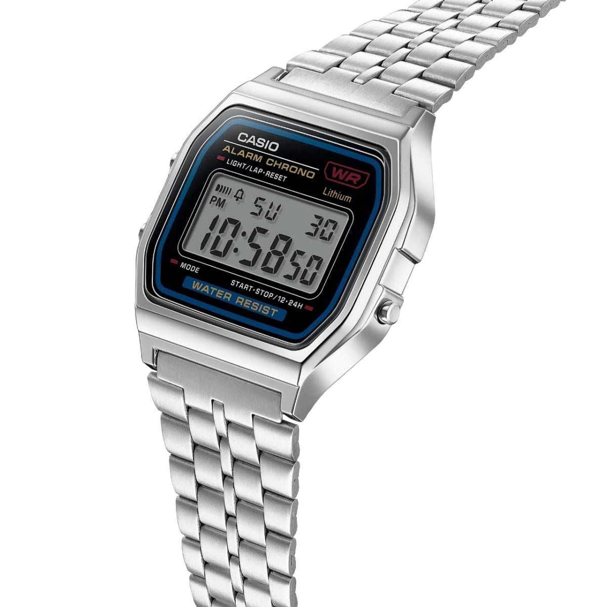 CASIO Vintage A159 Series 'Silver Black' A159WE-1