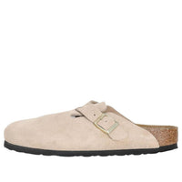 Birkenstock Boston Suede Leather 'Sandcastle' 1030855