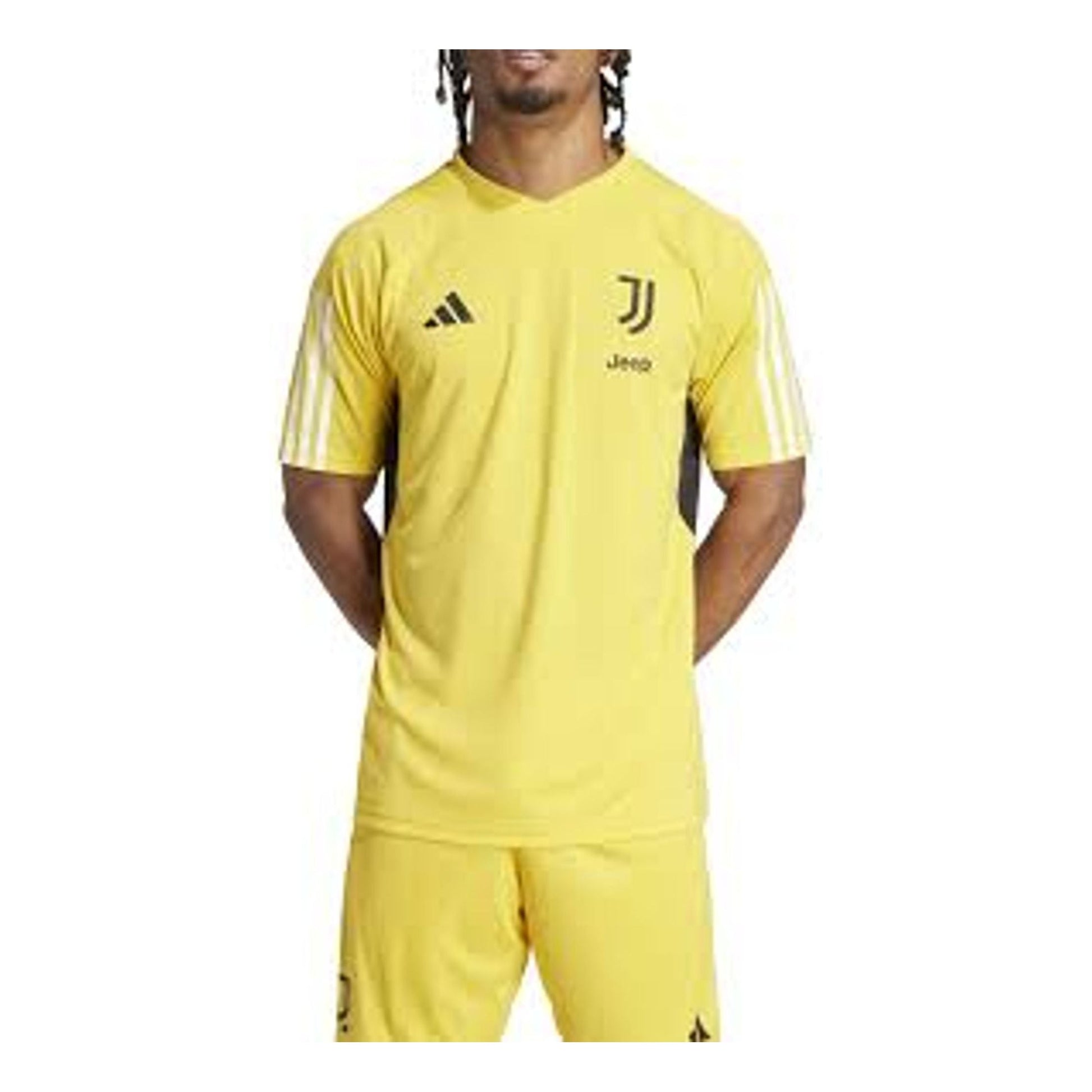 adidas Juventus Tiro 23 Training Jersey Asia Sizing 'Yellow Black' IQ0875
