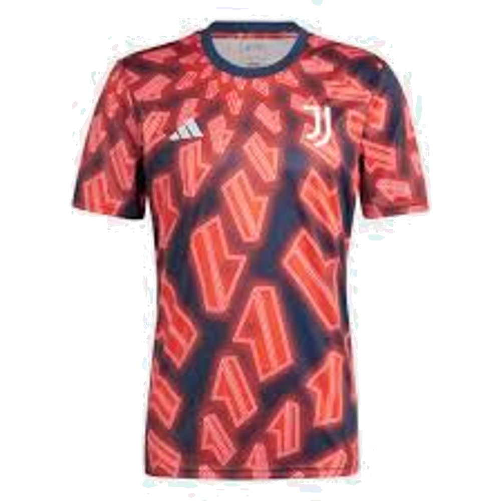 adidas Juventus Pre-Match Jersey Asia Sizing 'Red Black' IW0462