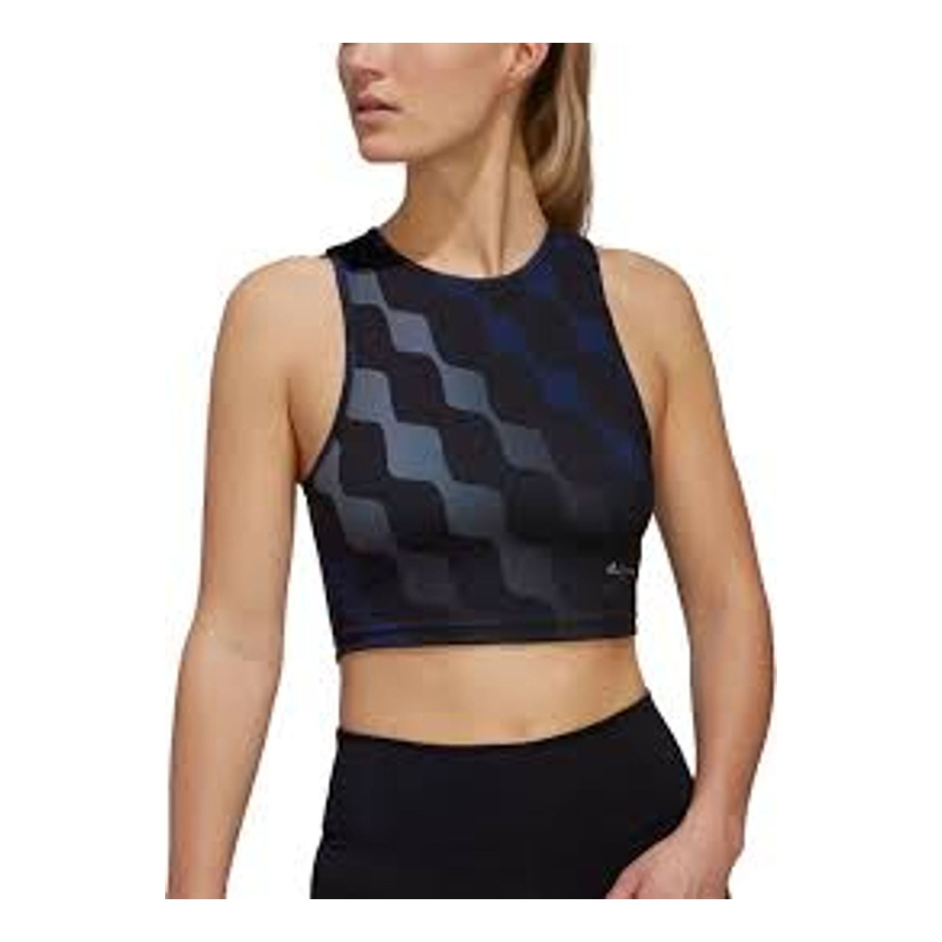 (WMNS) adidas x Marimekko Train Icons Print Tank Top Asia Sizing 'Black Blue' HH8734