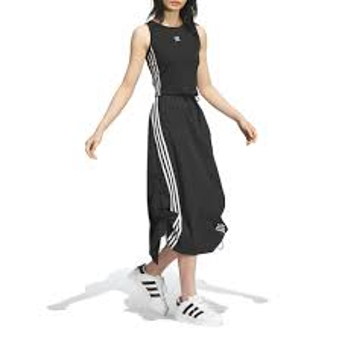 (WMNS) adidas Originals 3-Stripe Parach Skirt Asia Sizing 'Black White' JC6123