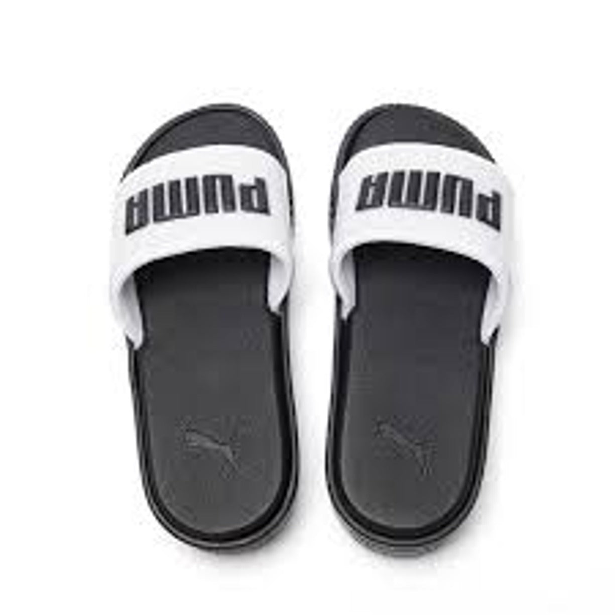(WMNS) PUMA Platform Slide 'Black White' 369414-05