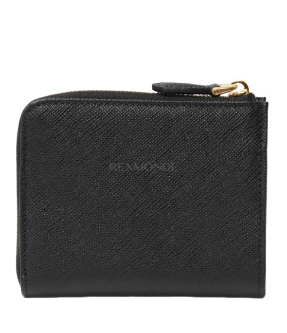 (WMNS) PRADA SS26 Small Saffino Leather Zipper Wallet 'Black' 1ML060-QHH-F0002