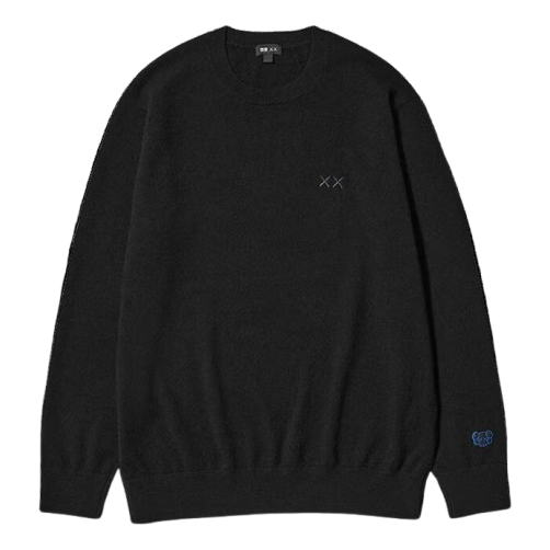 Uniqlo x KAWS WINTER Cashmere Crew Neck Sweater 'Black' 485272-BLACK