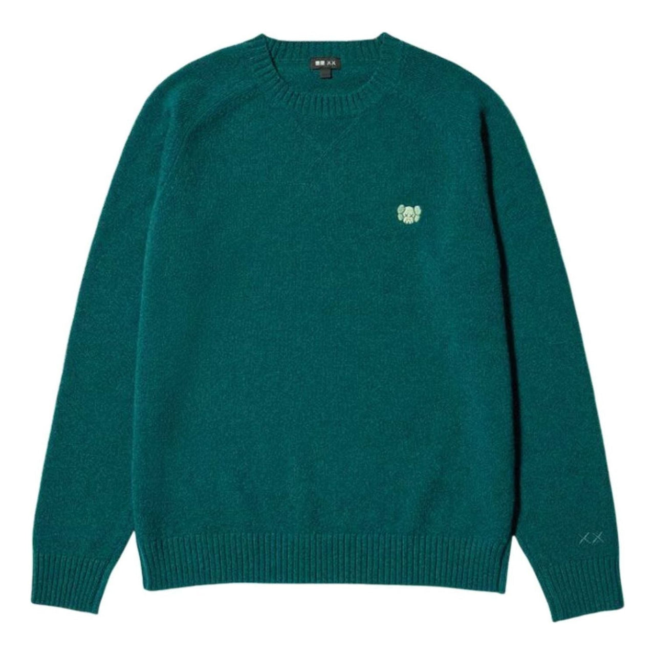 Uniqlo x KAWS WINTER Crew Neck Sweater 'Green' 485271-GREEN
