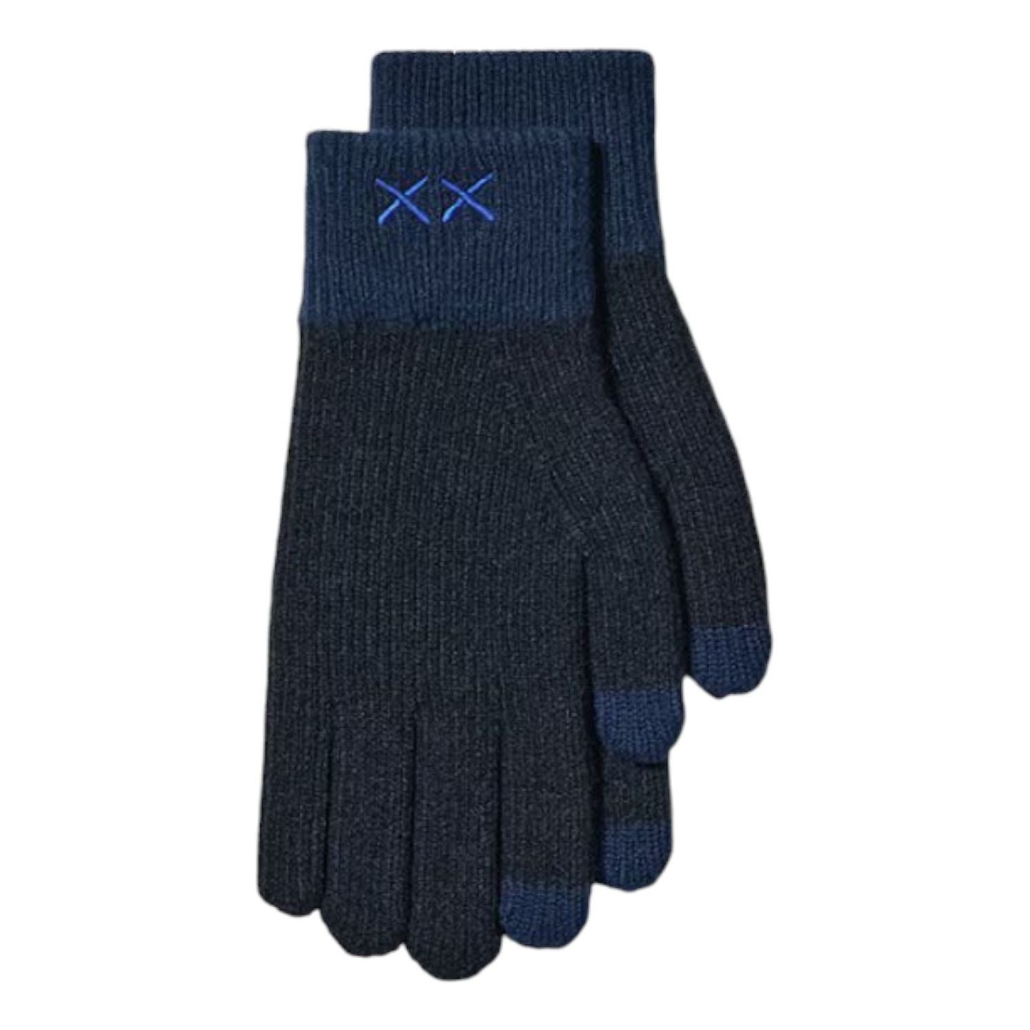 Uniqlo x KAWS Winter Heattech Knitted Gloves 'Navy' 485258-NAVY