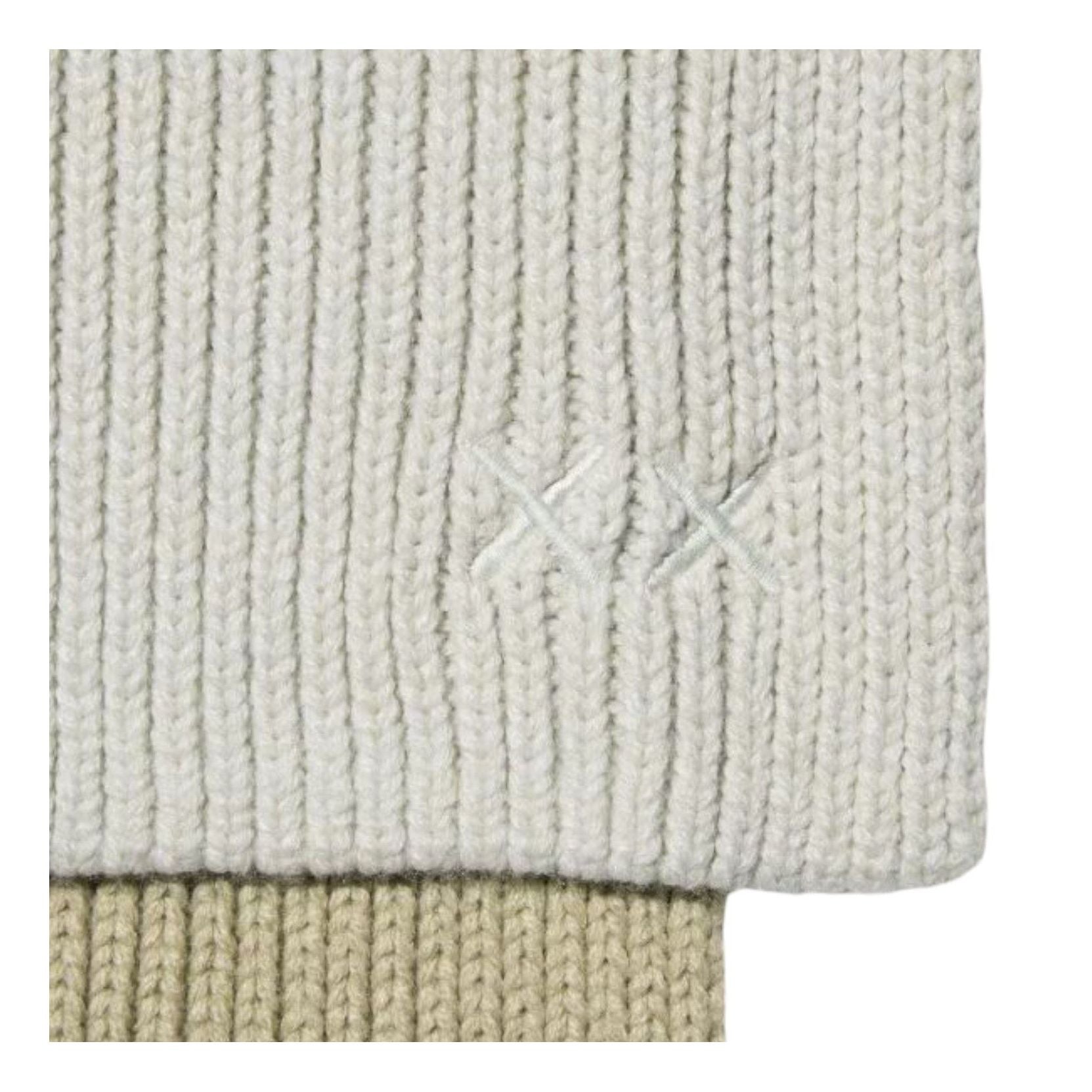 Uniqlo x KAWS Winter Heattech Knitted Scarf 'Off White' 485257-OFF-WHITE
