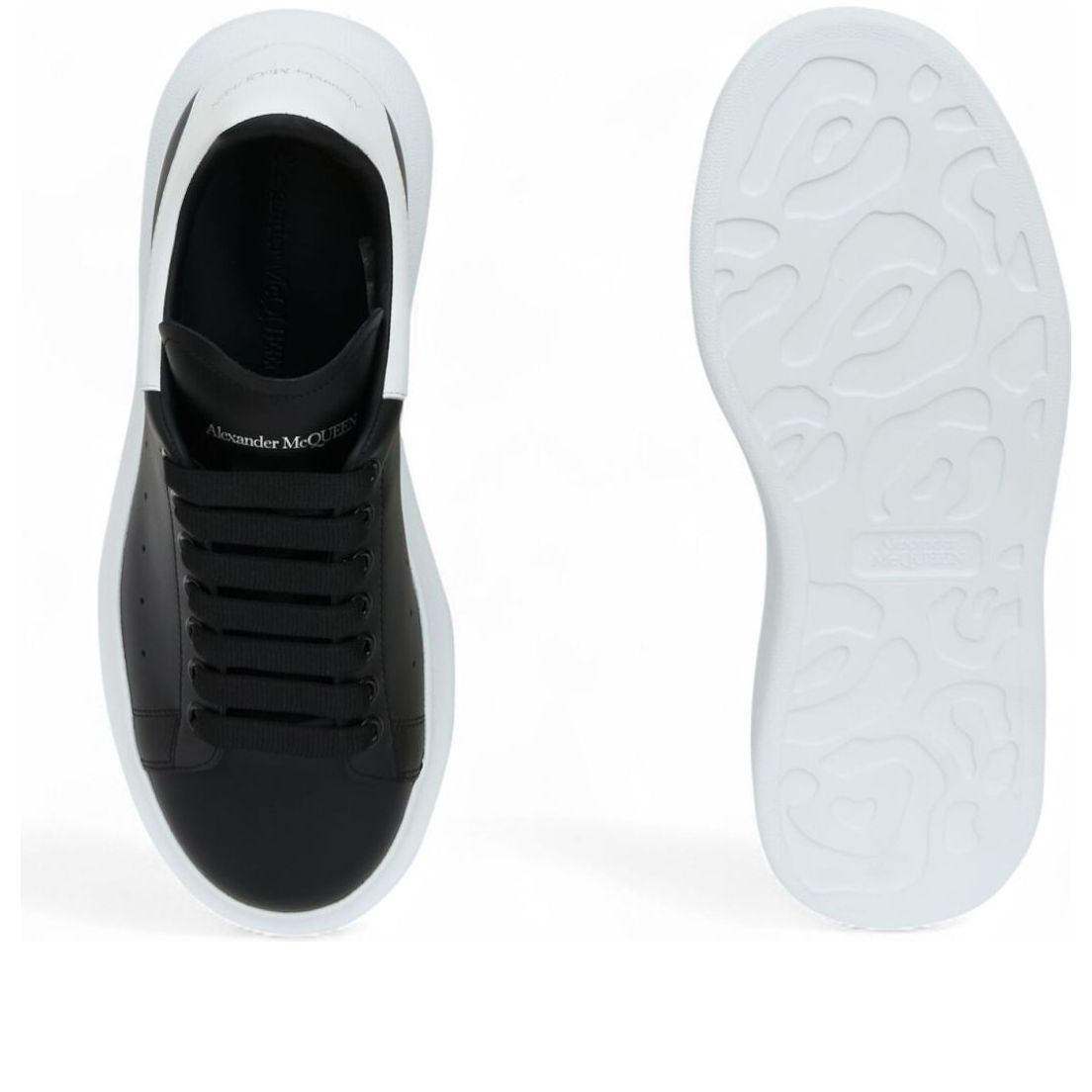 Alexander McQueen Oversized Sneaker 'Black White' 2024 553680-WIEEN-1070
