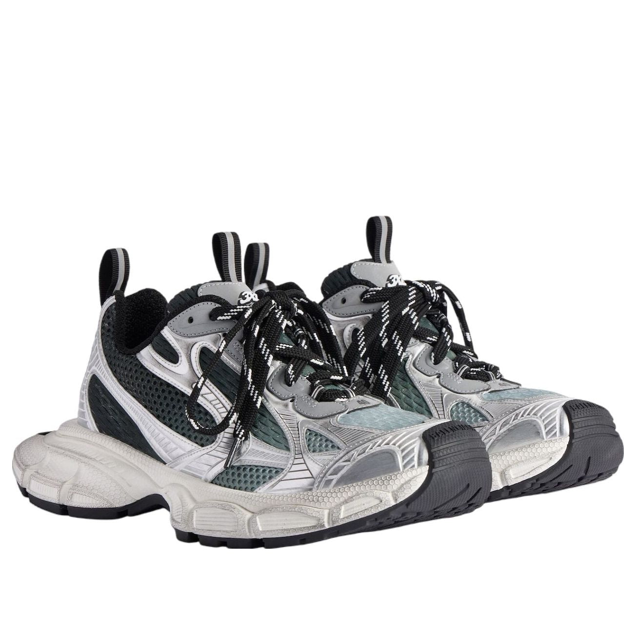 Balenciaga 3XL Gradient Sneakers 'White Black Grey' 734734W3XGM1190