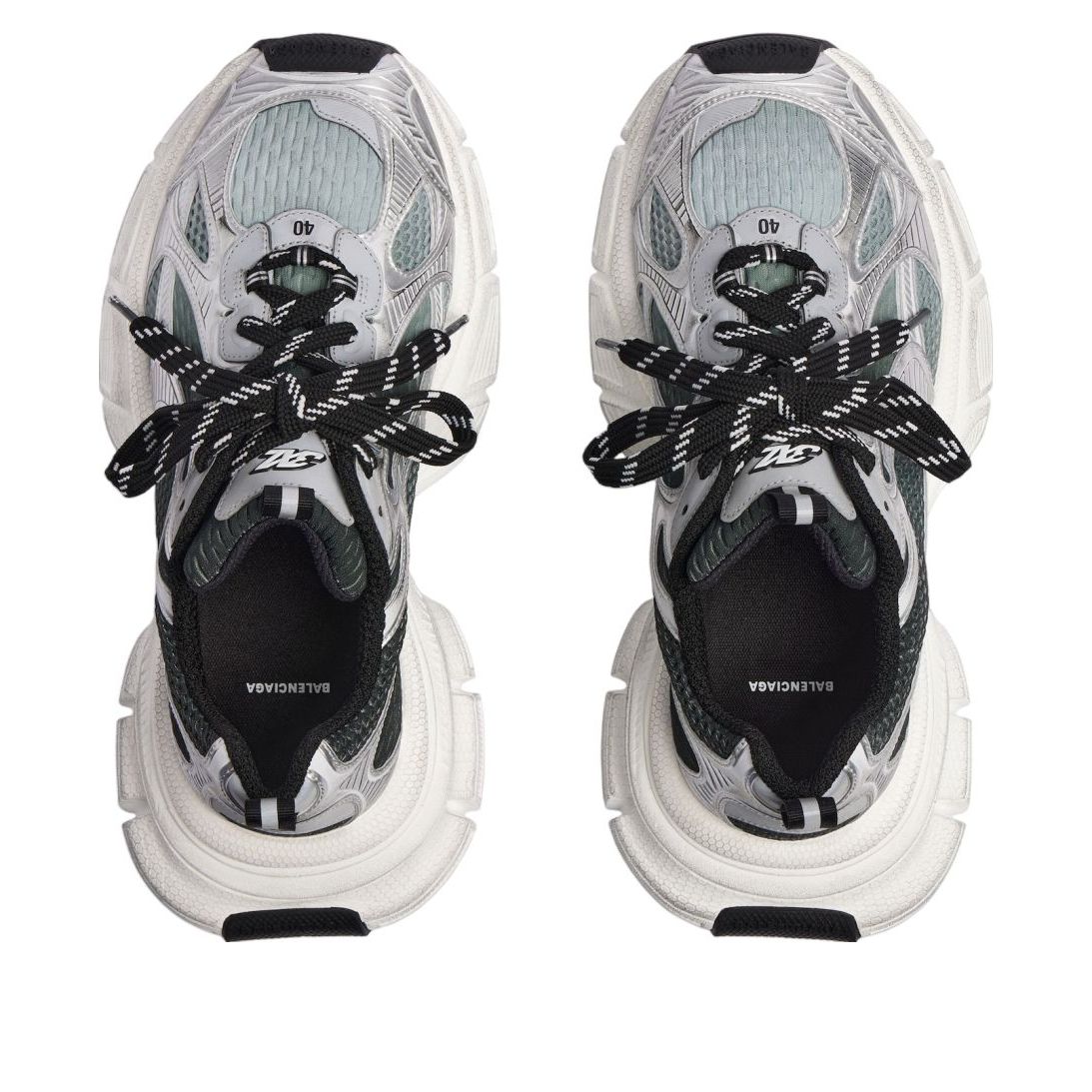 Balenciaga 3XL Gradient Sneakers 'White Black Grey' 734734W3XGM1190
