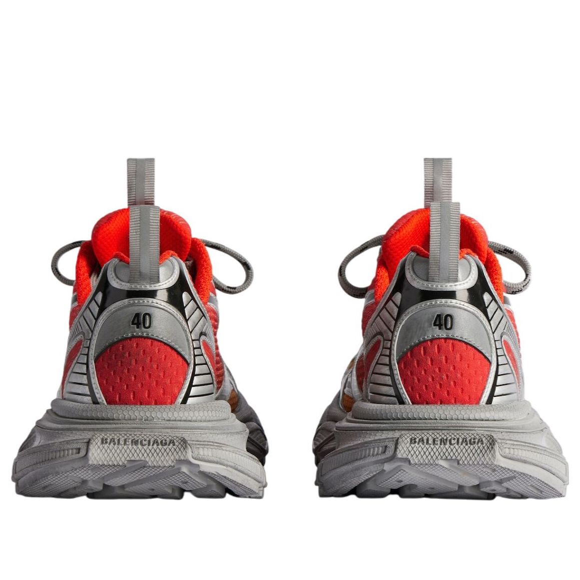 Balenciaga 3XL Gradient Sneakers 'White Red Orange' 734734W3XGM6711