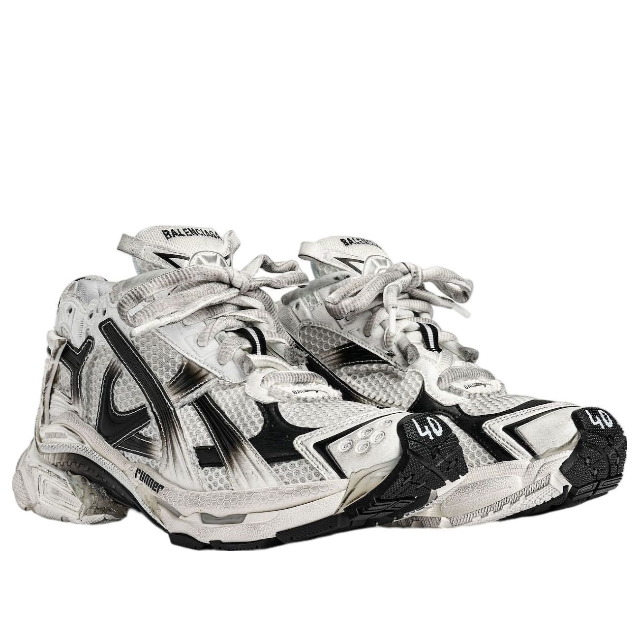(WMNS) Balenciaga Runner Gradient 'White Black' 772767WRUNG9010