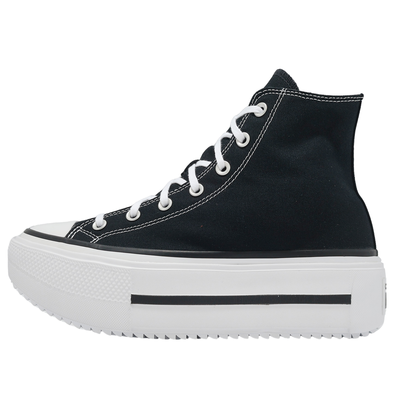 Converse Chuck Taylor All Star Lift Double Stack Hi 'Black White' A12975C