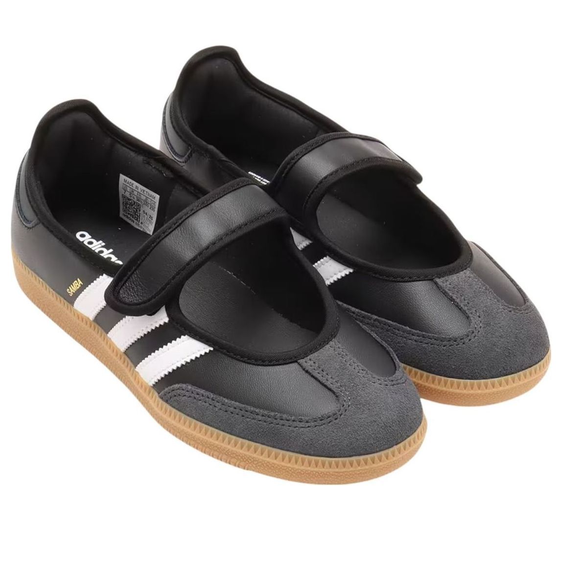 (WMNS) adidas Samba Jane 'Black White Gum' JQ6445