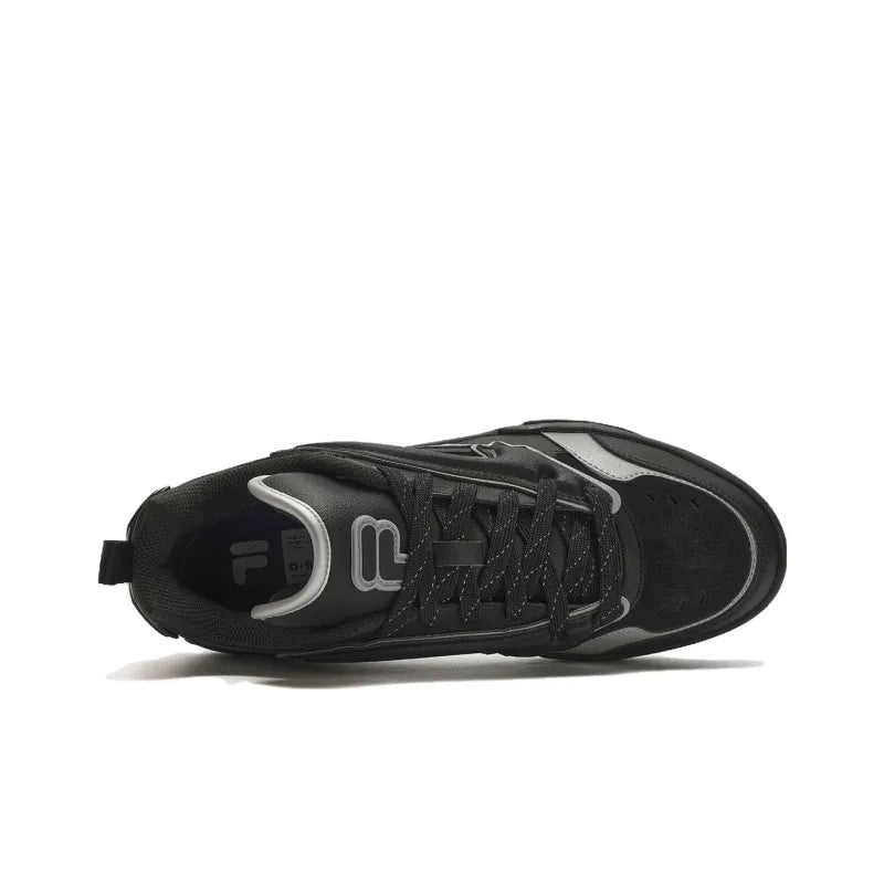 (WMNS) FILA FUSION Desperado Low Top Shoes 'Black Grey' T12W343205FBB