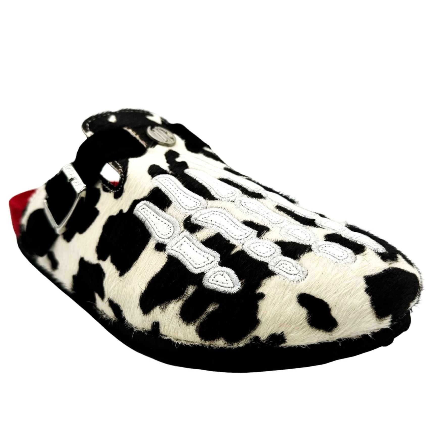 OMNEWYORK Octavious Marks Clog 'Black and White Cow' OMNY-BWC