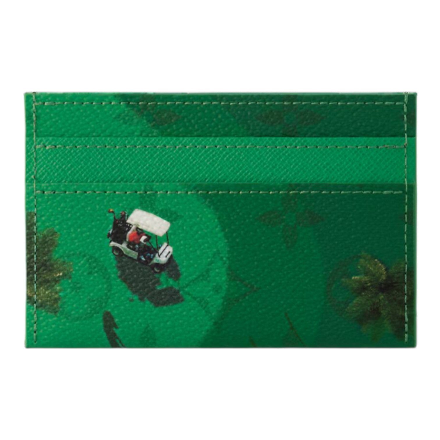 LOUIS VUITTON Golf Double Card Case 'Green' M14863
