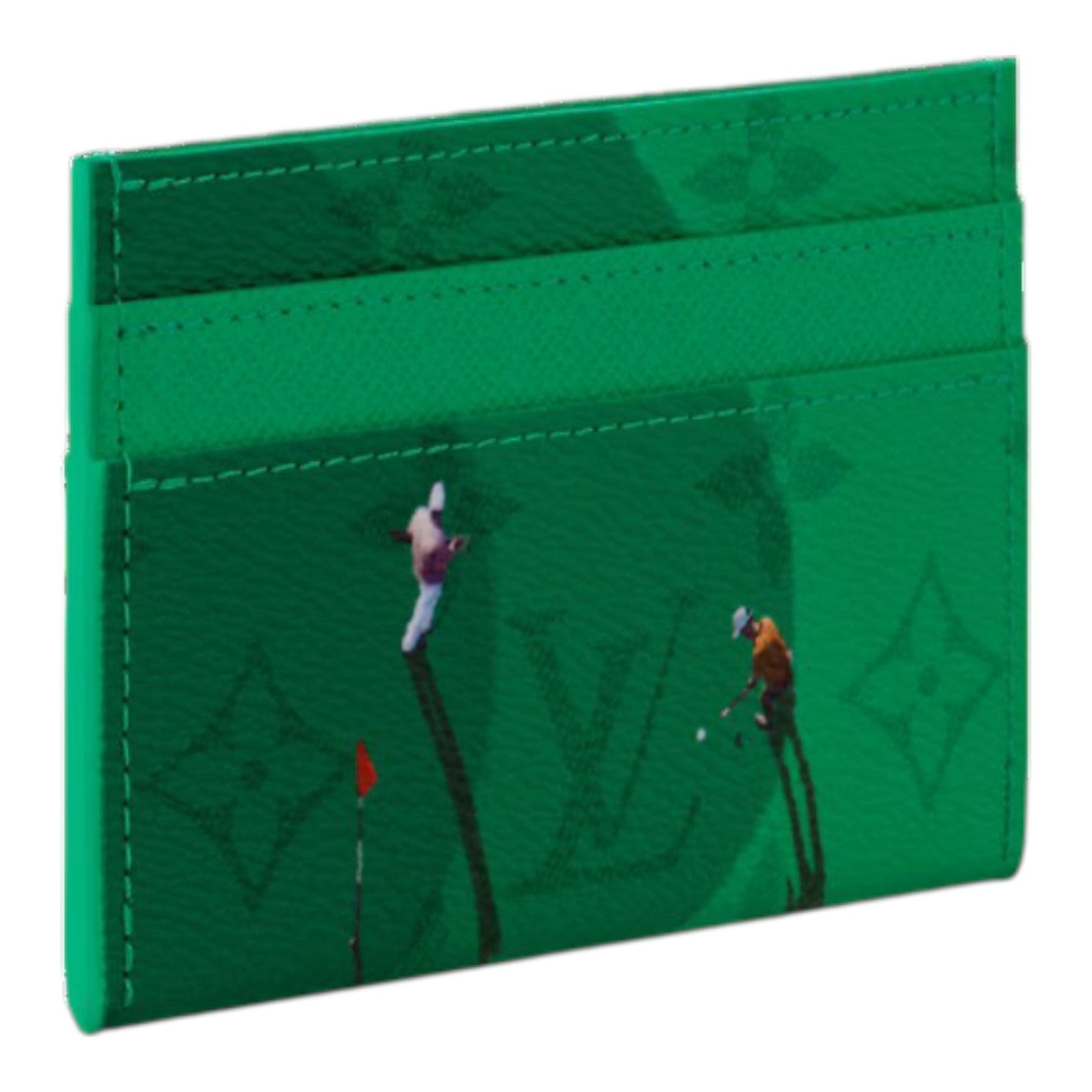 LOUIS VUITTON Golf Double Card Case 'Green' M14863