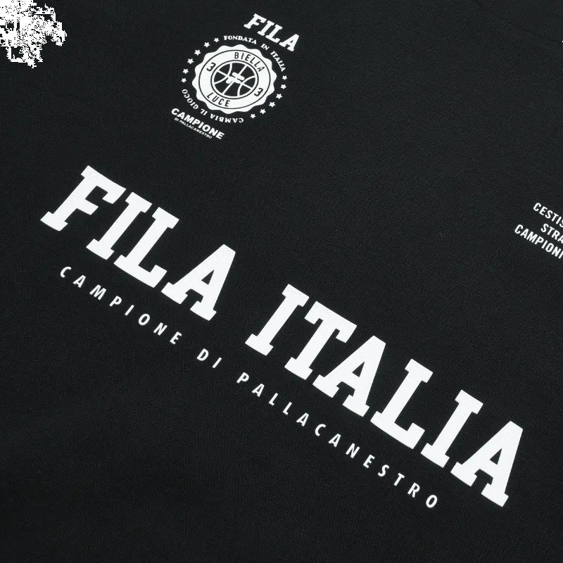 FILA FUSION Retro Time Tee 'Black' T11M325105F-BK