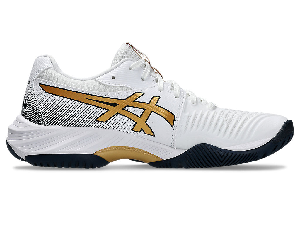 (WMNS) ASICS Netburner Ballistic FF 3 'White Pure Gold' 1052A069-110