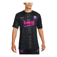 Nike FC Barcelona 21/22 Training Jersey 'Black Hyper Pink' DB7623-015