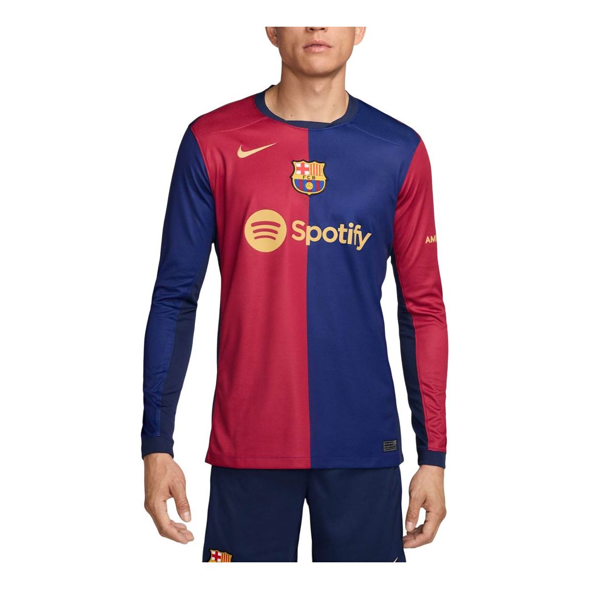 Nike Dri-FIT FC Barcelona 2024/25 Stadium Home Soccer Replica Long Sleeve Jersey 'Blue Red' FN8806-456
