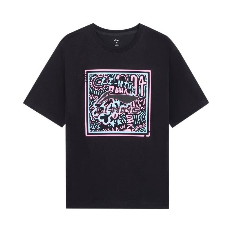 Li-Ning Hoops Graphic T-shirt 'Black' AHSSC97-2