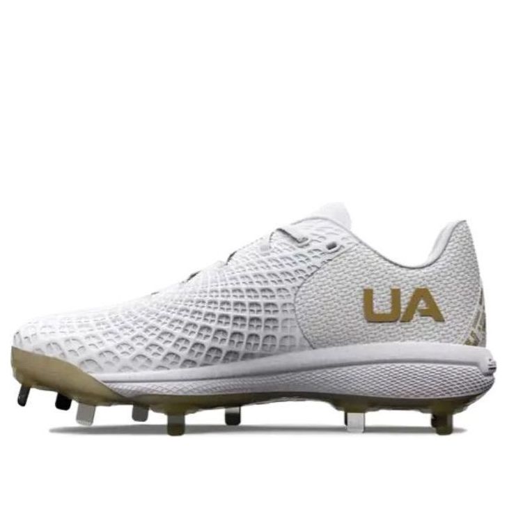 (WMNS) Under Armour Glyde 2.0 MT Softball Shoes 'White Gold' 3026601-105