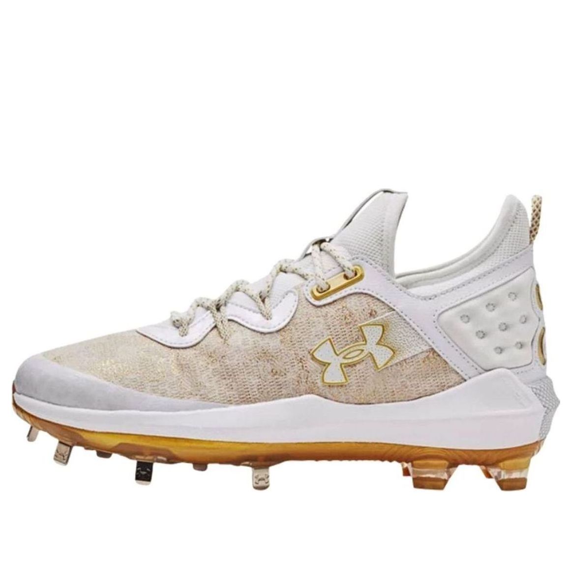 Under Armour Harper 8 Low ST Baseball Cleats 'White Gold' 3026588-100