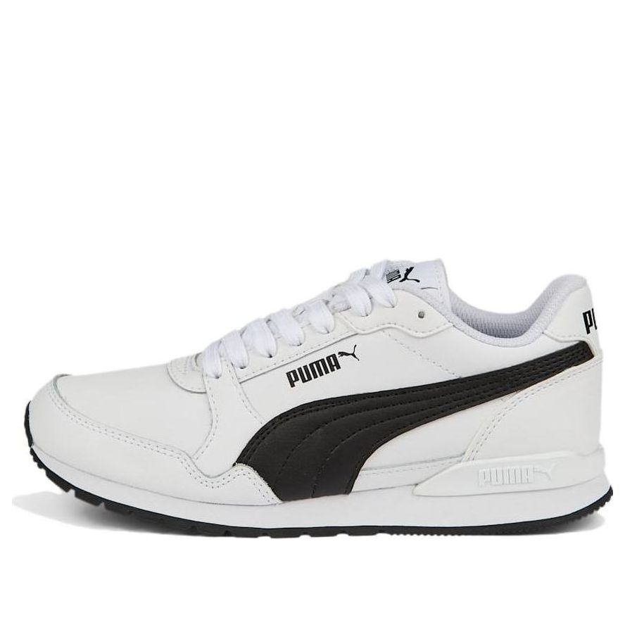 (GS) PUMA ST Runner v3 Leather 'White Black' 384904-07
