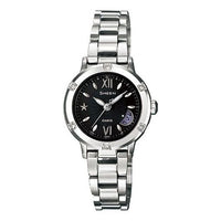 CASIO Waterproof SHEEN Sapphire Crystal Solar Powered Stainless Steel Strap Black Analog SHW-1502D-1A