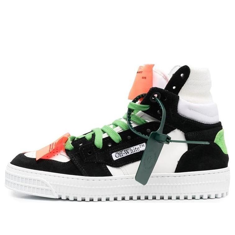 Off-White Off-Court 3.0 High 'Black White Green' OMIA065S22LEA0040155