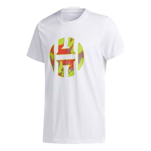 adidas SUMMER HARDEN Basketball Sports Short Sleeve White FS9914