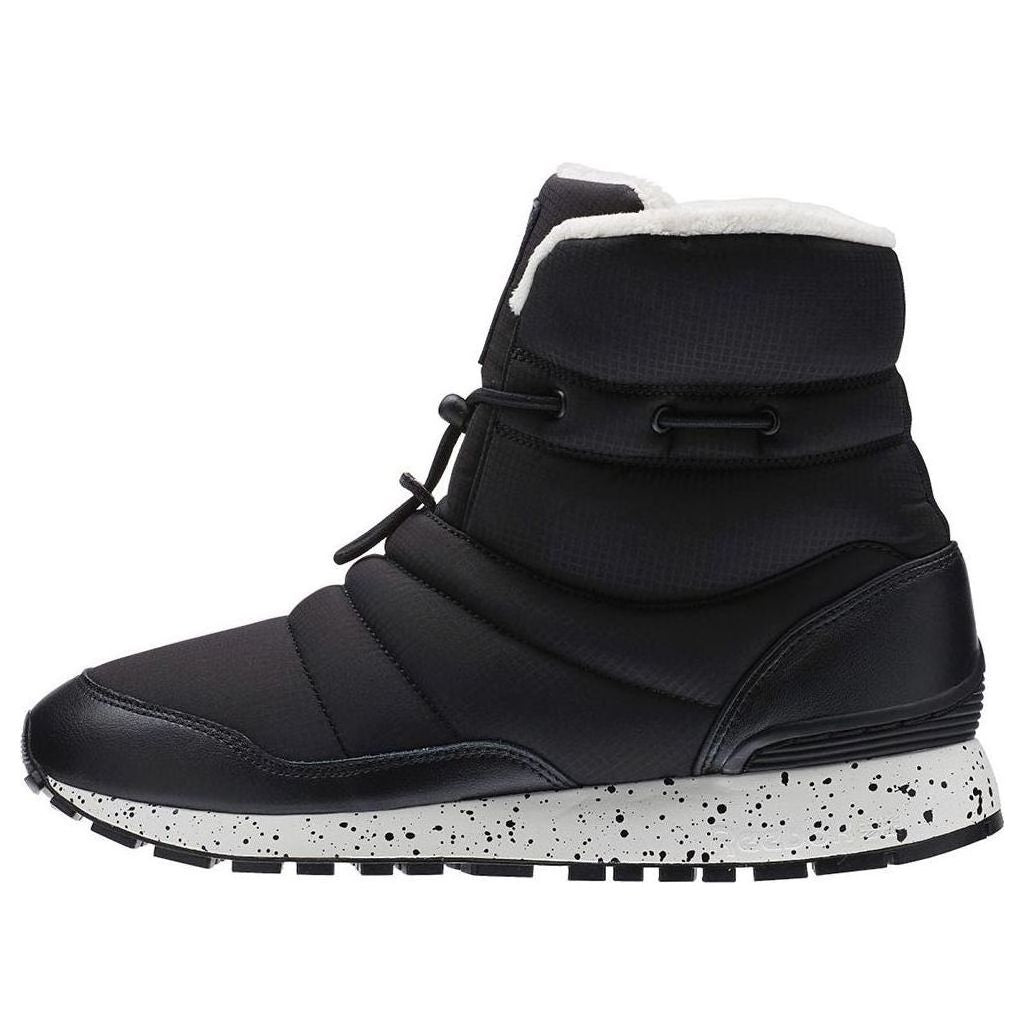 (WMNS) Reebok Gl Puff Boot Running Shoes Black/White AR0606