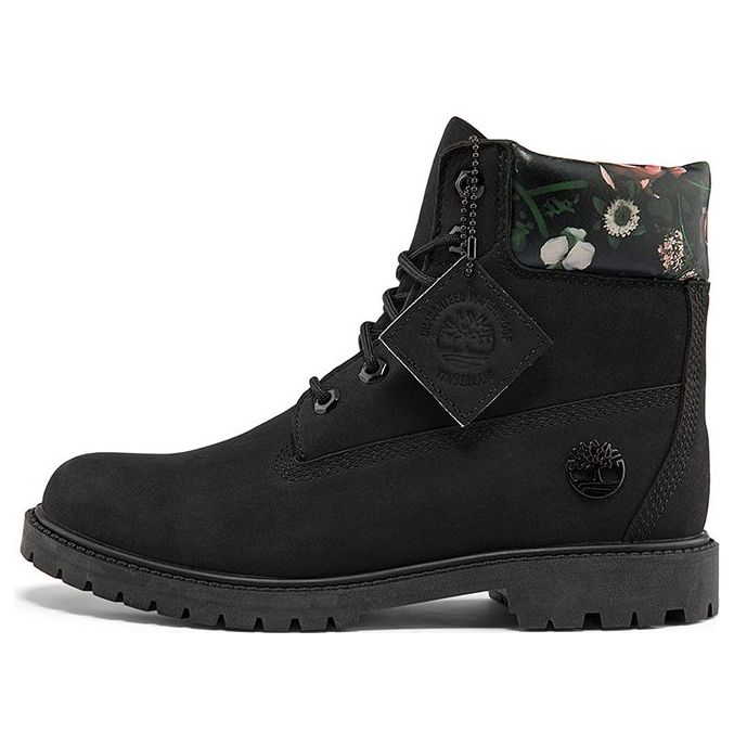 (WMNS) Timberland Heritage Cupsole Boots 'Black Nubuck with Floral' A2M7RW