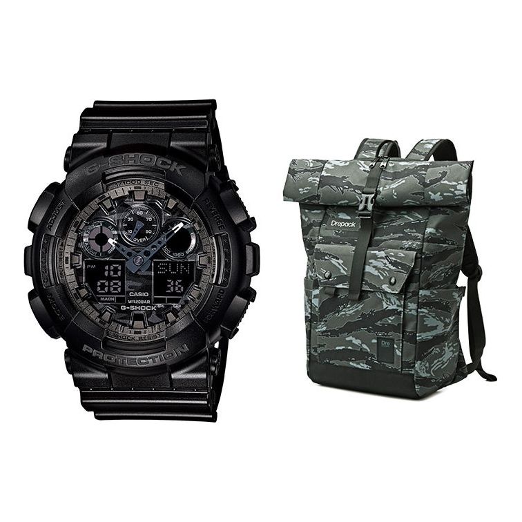 CASIO G-Shock Analog-Digital 'Black' GA-100CF-1APR_BAG