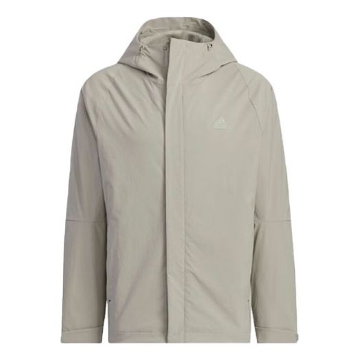 adidas Business Casual Parka Fleece 'Silver Pebble' IZ1591