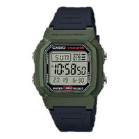 CASIO Waterproof Sports Mens Green Digital W-800HM-3A
